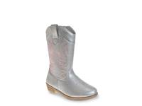 Cowgirl Western Boot - Kids' Silver Metallic view
