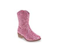 Glittery Western Boot - Kids' Fuchsia view