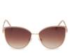Two-Tone Cat-Eye Sunglasses Blush/Gold Metallic view