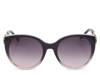 Ombre Round Sunglasses Black/Mauve/Gold view