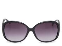 Glam Oval Sunglasses Black view