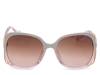 Vented Oversized Sunglasses Light Grey/Rose Gold view