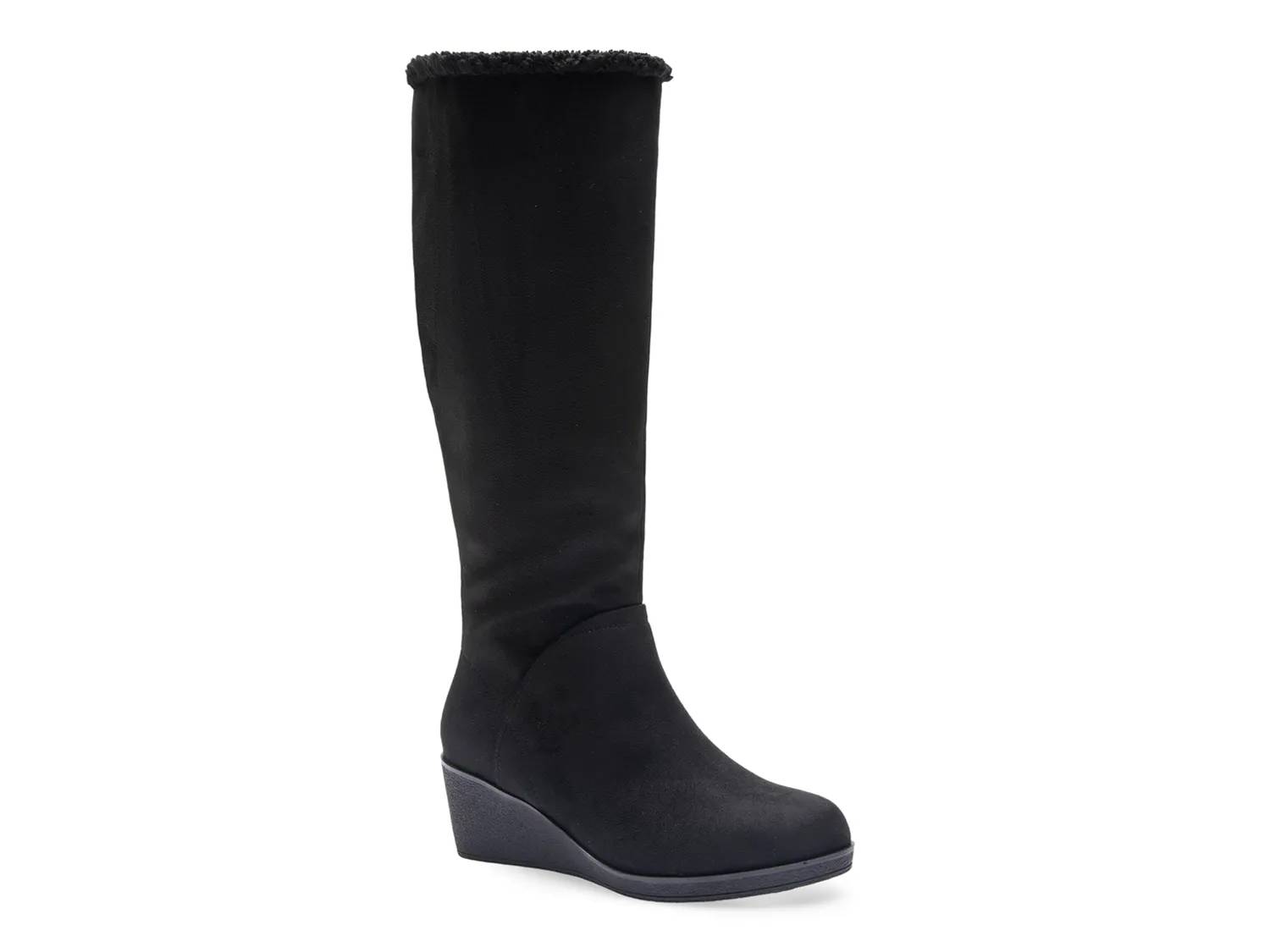 Shop Women's Black Wedge Boots | DSW