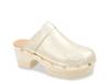 Olivia Platform Clog Gold Metallic view