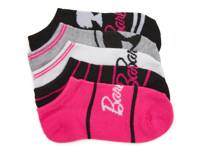 Barbie Kids' No Show Socks- 5 Pack White/Black/Pink view