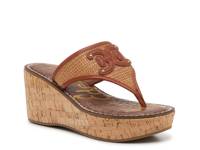 Ruth Wedge Sandal Brown Raffia view