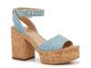 Immie Platform Sandal Denim Blue view