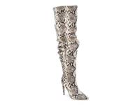 Barly Over-The-Knee Boot Natural Snake Print view