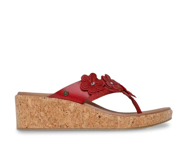 Cali Arch Fit Beverlee Rare Blossom Wedge Sandal