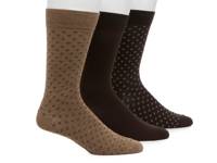 Dress Men's Crew Socks - 3 Pack Brown view