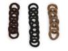 Ribbed Seamless Hair Ties - 20 Pack Black/Brown/Taupe view