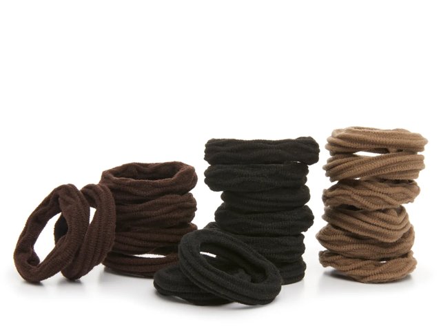 Ribbed Seamless Hair Ties - 20 Pack