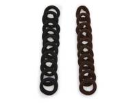 Ribbed Seamless Hair Ties - 20 Pack Black/Dark Brown view
