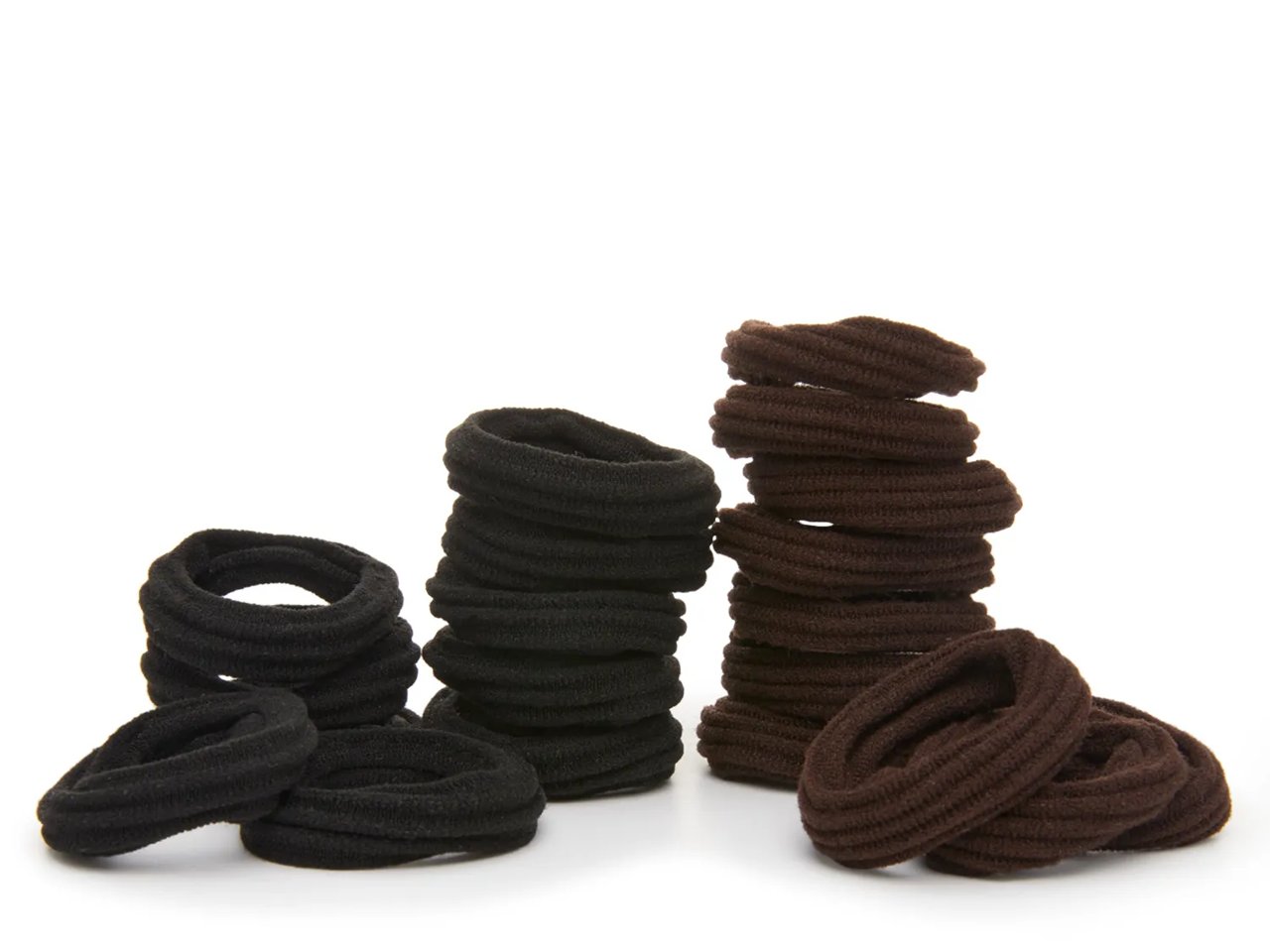 Ribbed Seamless Hair Ties - 20 Pack