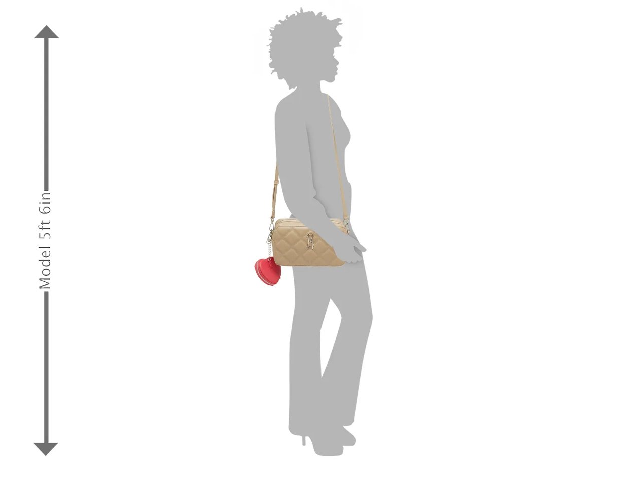 Allie Heart Charm Crossbody Bag