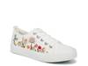 Vivid Sneaker - Women's White Floral Embroidery view