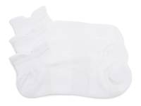 Cush Double Tab Men's No Show Socks - 3 Pack White view