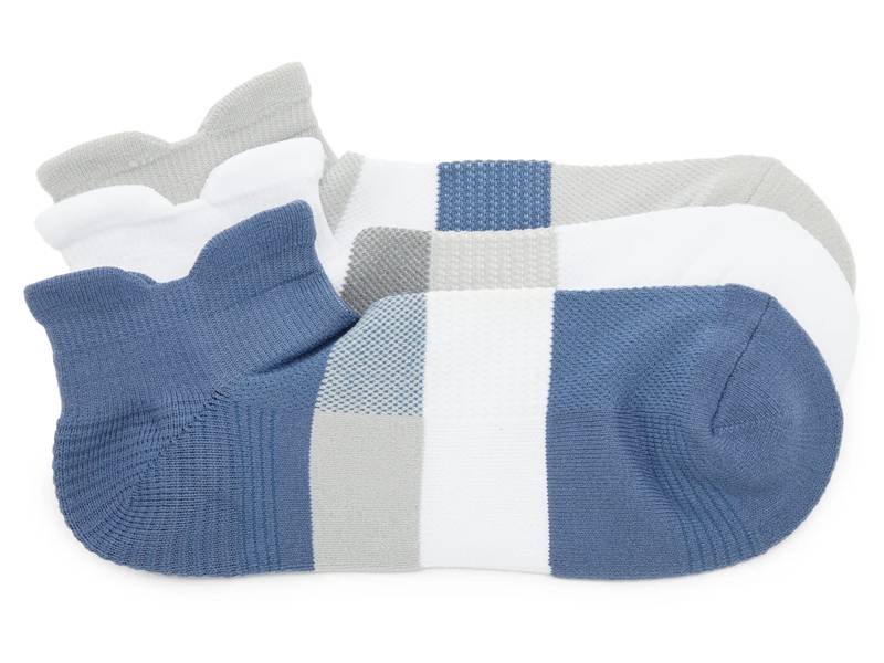 Double Tab Men's No Show Socks - 3 Pack