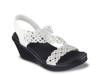 Cali Rumble On Sassier Dayz Wedge Sandal White view