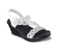 Cali Rumble On Sassier Dayz Wedge Sandal White view