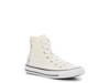 Chuck Taylor All Star High-Top Sneaker - Kids' Off White/Multicolor Floral Embroidery view