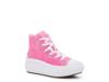 Chuck Taylor All Star Move Platform High-Top Sneaker - Kids' Bright Pink view
