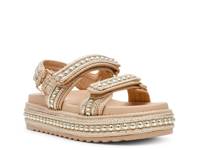 Big Mona Platform Sandal Beige/Gold Metallic view
