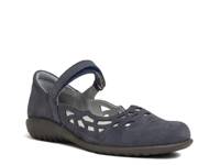 Agathis Mary Jane Flat Navy Nubuck Leather view