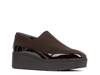 Wilson Wedge Slip-On Dark Brown Fabric view