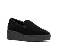 Witty Wedge Slip-On Black Suede view