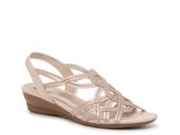Raquel Wedge Sandal Gold Metallic view