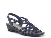 Raquel Wedge Sandal Navy view