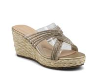 Croove Espadrille Wedge Sandal Gold Metallic/Clear view