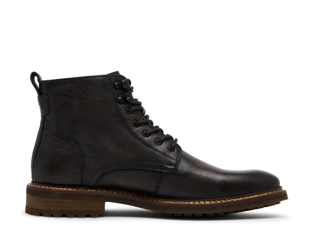 NIB, Steve Madden, Black Leather Men\'s Boots. Sz. 11 steve madden men boots real leather black size 11 | eBay main image 3