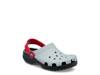 Classic Retro Sport Clog - Kids Grey/Red view
