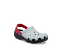 Classic Retro Sport Clog - Kids Grey/Red view