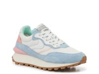 Qwark Wedge Sneaker - Women's Off White/Blue/Pink view