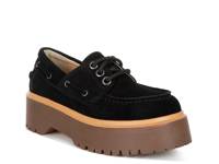 Cuckatoos Platform Oxford Black Suede view