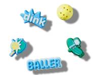 Pickleball Jibbitz Set - 5 Pack Multicolor view