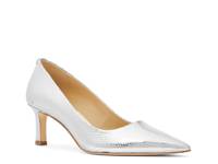 Amara Kitten Pump Silver Metallic/Grey Snake Print Leather view