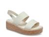 Brooklyn Low Wedge Sandal - Women's Cream view
