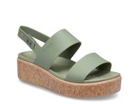 Brooklyn Low Wedge Sandal - Women's Green view