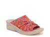 Serenade Wedge Sandal Red/Taupe Floral Print view