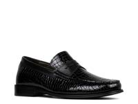 Miles Loafer Black Croc Print Leather view