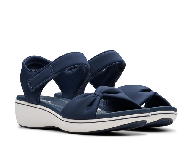 Clarks BreezeRae Sara Wedge Sandal - Free Shipping | DSW