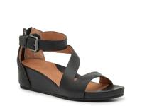 Gwen Wedge Sandal Black view