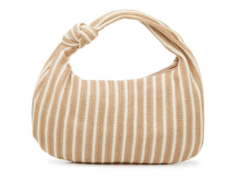 Large Knot Stripe Hobo Bag