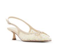 Vogue Pump Beige Floral Print view