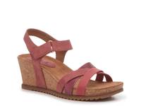 Talia Wedge Sandal Faded Red view
