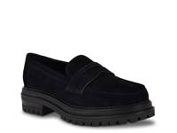 Grantly Penny Loafer Black Suede view